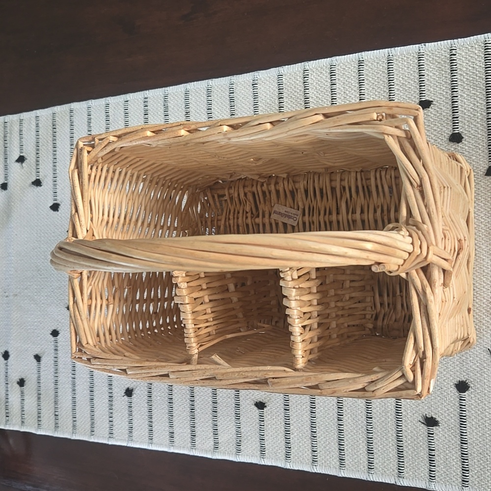 Crate & Barrel Wicker Basket - Picture 4 of 8